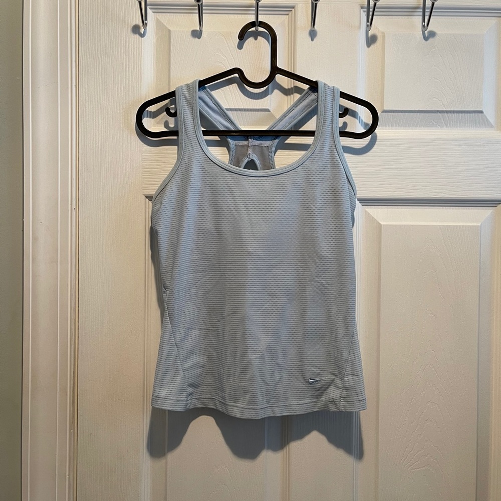 SOLD Nike racerback baby blue workout tank top
